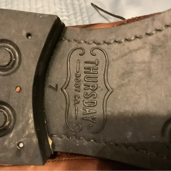 Thursday Boot Company Wingtip Boots Mens Size 7 - Picture 11 of 14